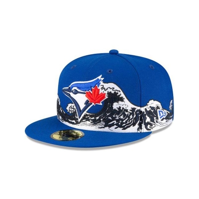 Sapca New Era Toronto Blue Jays MLB Wave 59FIFTY Fitted - Albastri